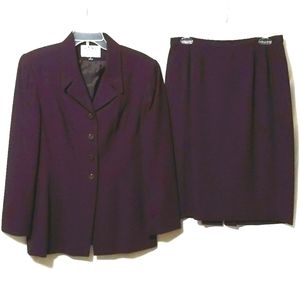 Gorgeous any time of Year! Kasper for ASL Aubergine Women's Suit, Size 10